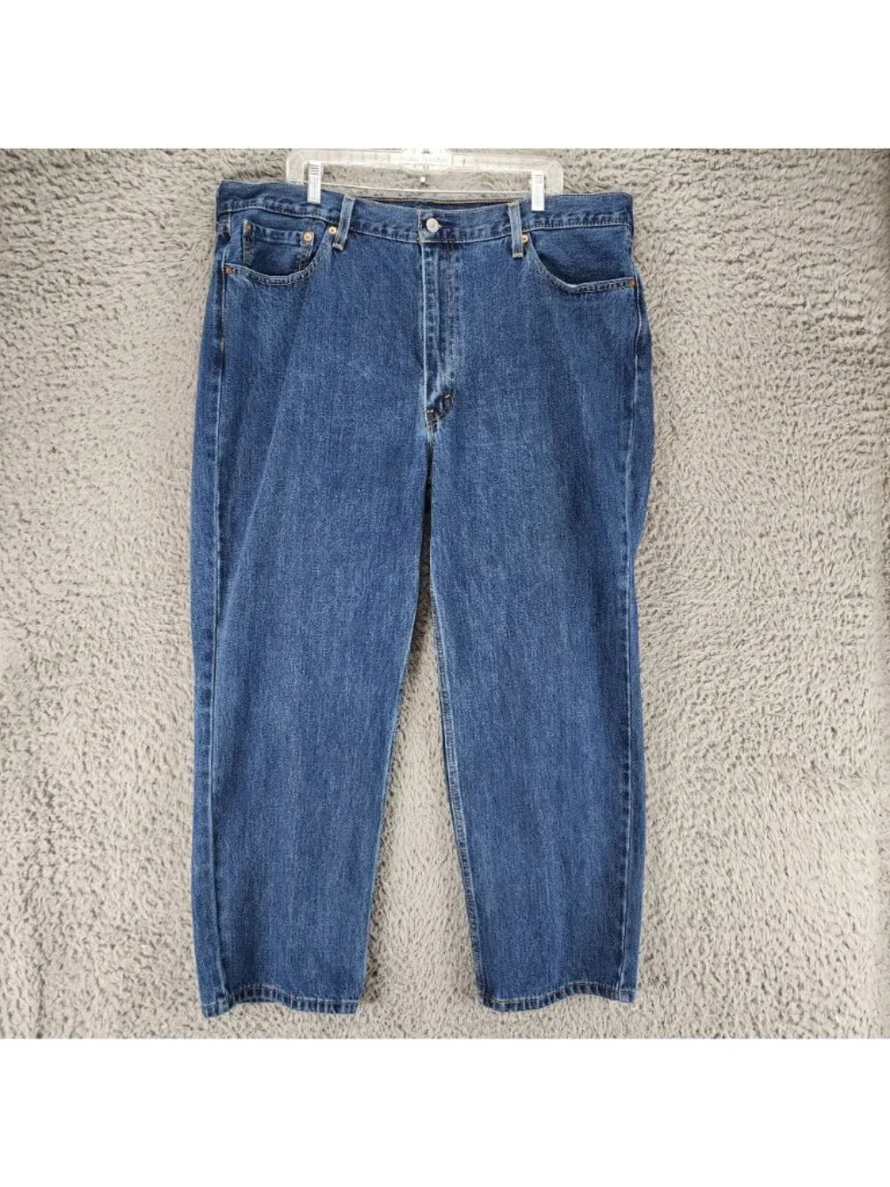 Levis Jeans Mens 42x29 550 Blue Cotton Denim Relaxed Fit Tapered Leg *Read*